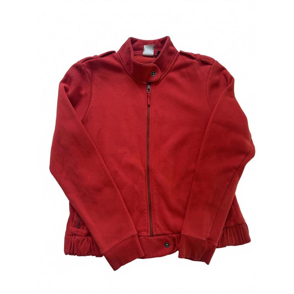Harley Davidson Women’s Red Moto Style Zip Up Jacket Sweater 2XL